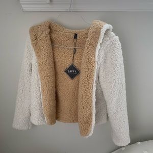 ZAFUL x Alexis Ricecakes Reversible Teddy Coat